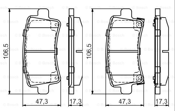 DİSK BALATA (ARKA)(Y.NO:0986494297) OPEL İNSİGNİA 1,6-1,4T-2,0CDTİ-