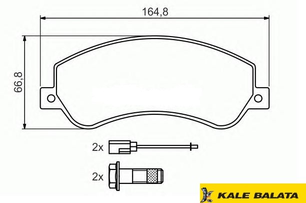 DİSK BALATA (ÖN) FORD TRANSİT (V347)