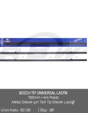 SİLECEK LASTİĞİ 700mm (28")(KALINLIK 6mm)(TELLİ TİP)