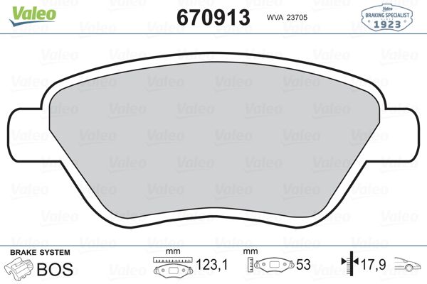 DİSK BALATA (ÖN)(YENİ NO:672413) FIAT 500 1.4 07- / ALBEA 1.3 JTD-1.6 00-12 / IDEA 1.2 16V-1.3D MJET-1.4-1.4 16V 03- / LINEA 1.3D MJET 07- / PANDA 1.3D MJET-1.4 04-