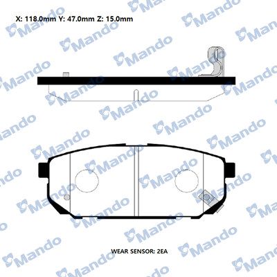 DİSK BALATA (ARKA) KIA SORENTO I 2.4-2.5 CRDİ-3.3 V6 4WD-3.5 V6 4WD 07-