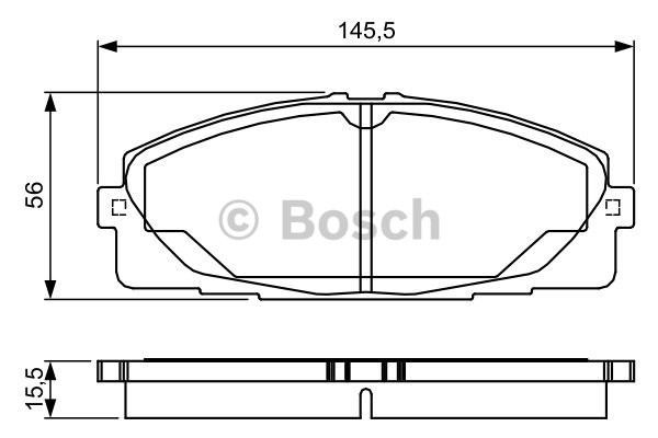 DİSK BALATA (ÖN)(YENİ NO:0986495152) TOYOTA HİACE 2,5D-2,7D 01-