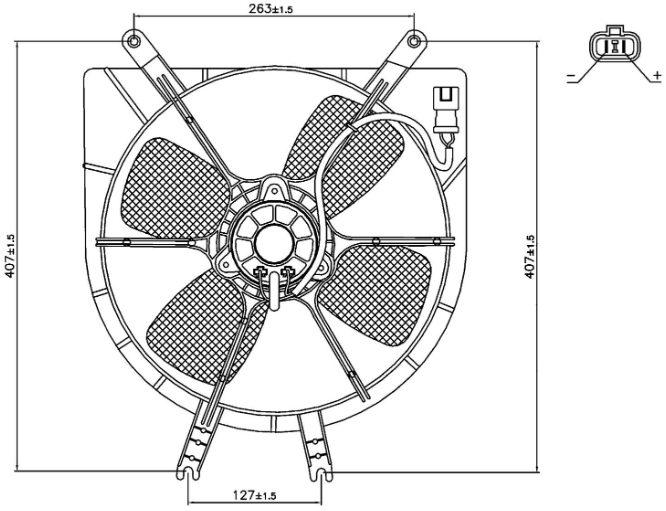 FAN MOTORU(FHN244) HONDA CİVİC 95- RADYATÖR FANI