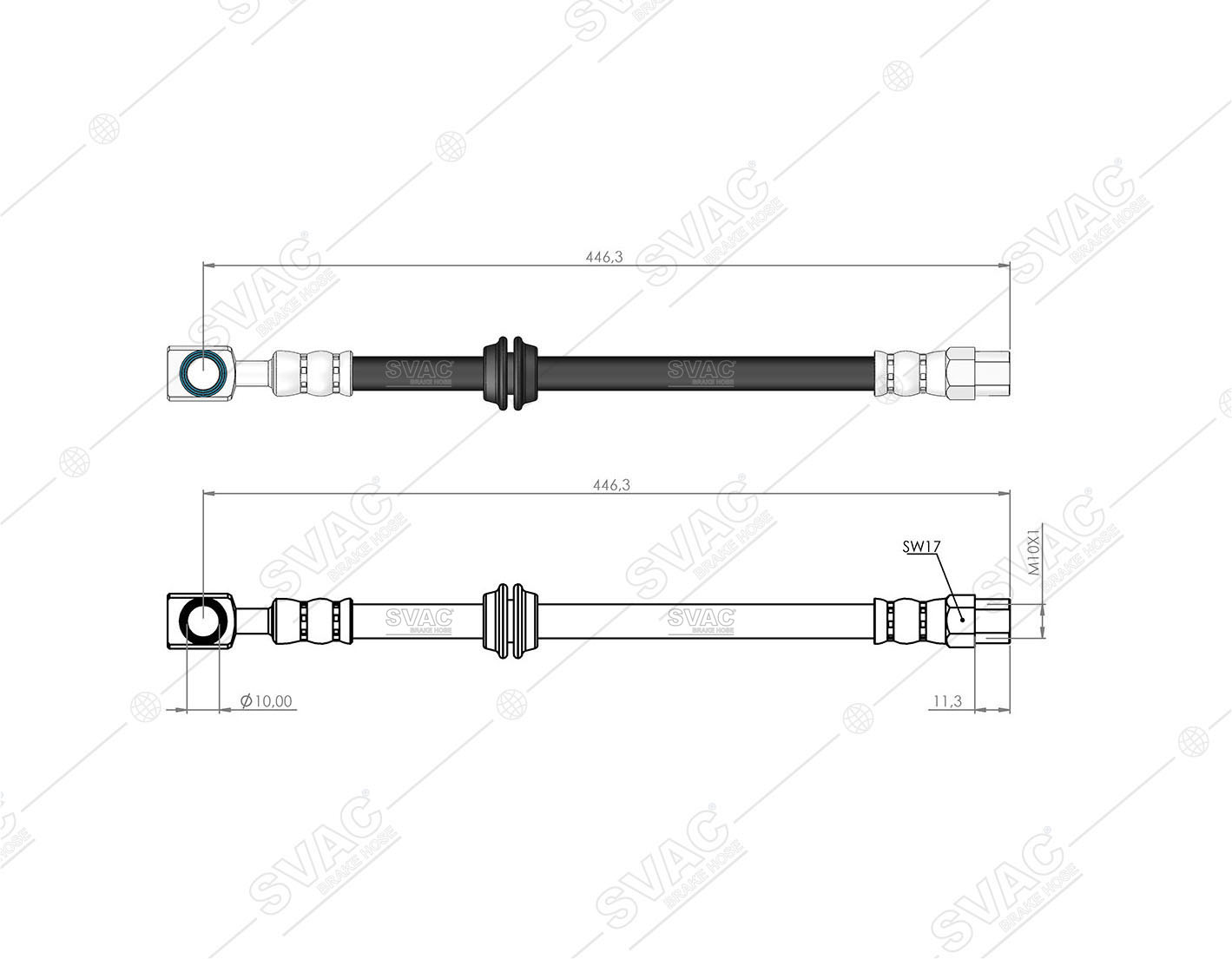 FREN HORTUMU (ARKA) MINI (R50 , R53) 01 - 06