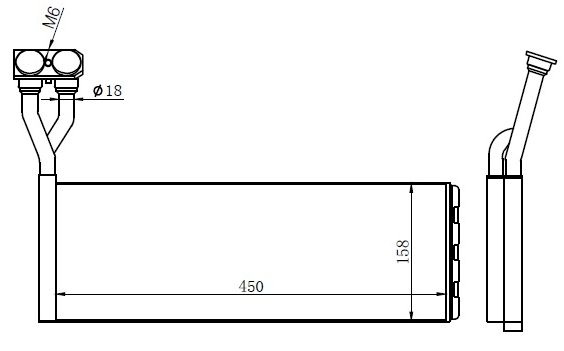 KALORİFER RADYATÖRÜ(KSC018)(Y.NO:KSC018026) SCANIA R-SERISİ / T-SERİSİ 04-