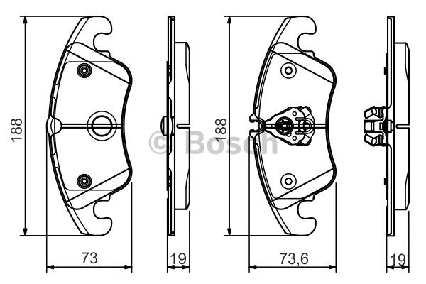 DİSK BALATA (ÖN) AUDI A4 1,8TFSI-2,0-2,7TDI 07-