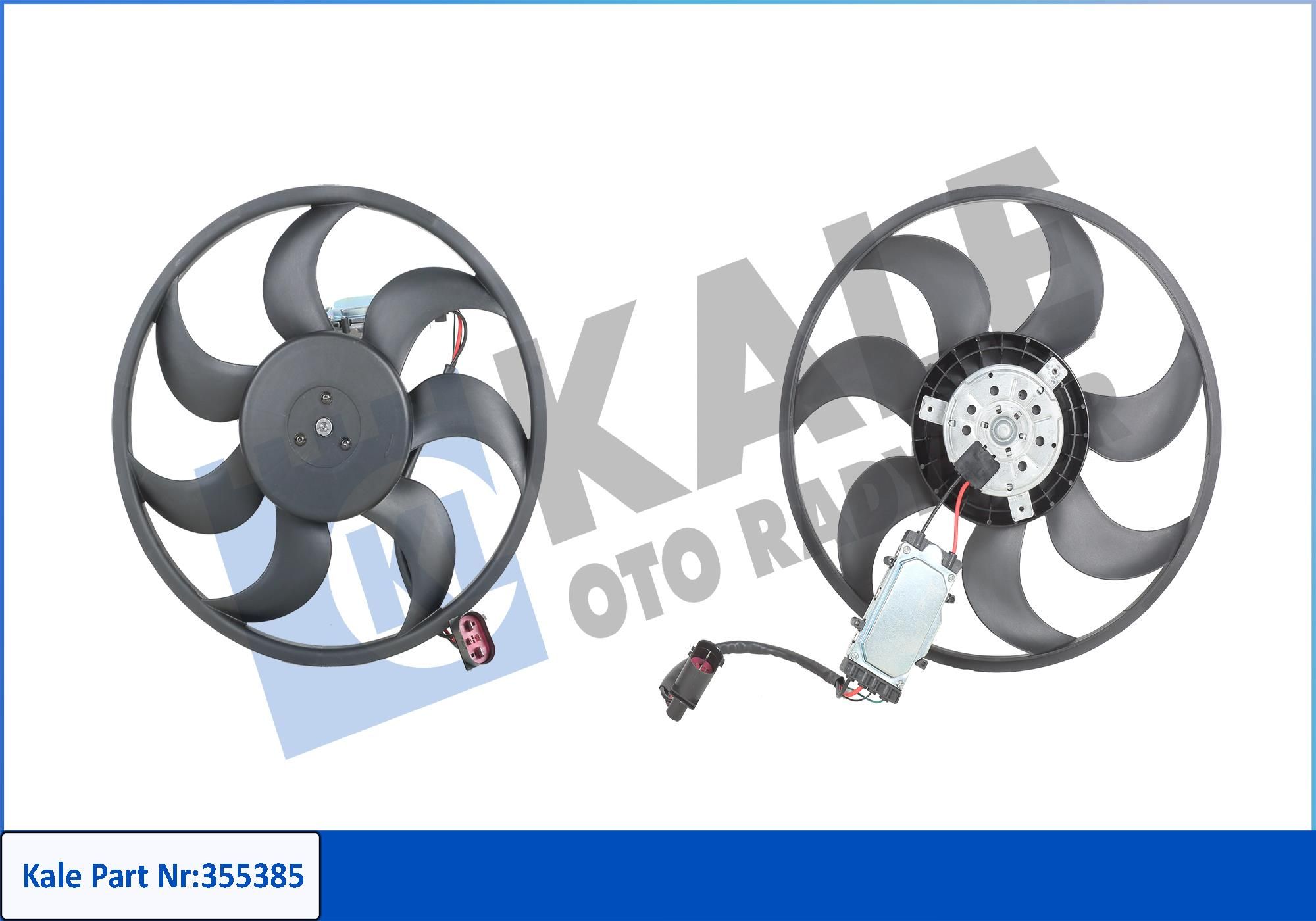 FAN MOTORU (450W 420MM 12V)(KONTROL PANELLİ-SAĞ) AUDI Q7 3.0TDI/TFSI 07-15 - VOLKSWAGEN TOUAREG 2.5TDI 3.2 - PORSCHE CAYENNE 3.2 3.6 03-10 BRJ BAC BLE