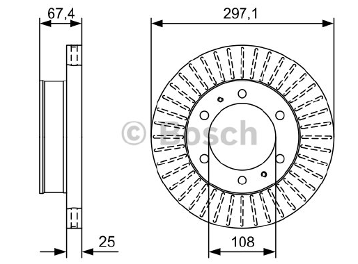 FREN DİSKİ (ÖN)(297,2MM) TOYOTA HILUX 2.5 4X4-2.5 D4D-3.0 D