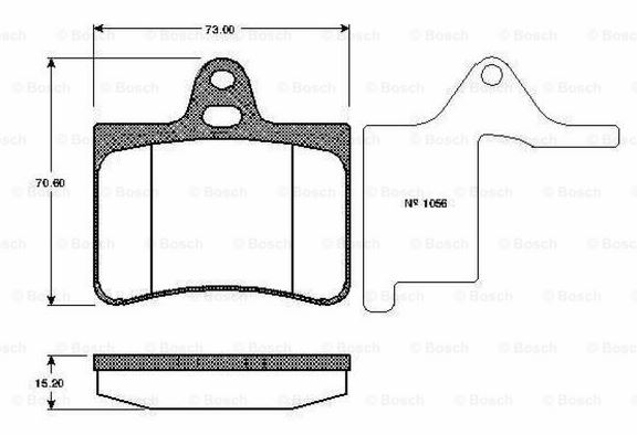 DİSK BALATA (ARKA) CITROEN C5 1.6 HDİ-1.8İ-1.8İ 16V-2.0 HDİ-2.0İ 16V-2.2 HDİ-3.0İ 01-08