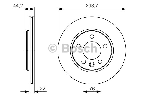 FREN DİSKİ (ARKA)(294MM) VW TRANSPORTER T5 1.9 TDI-2.0