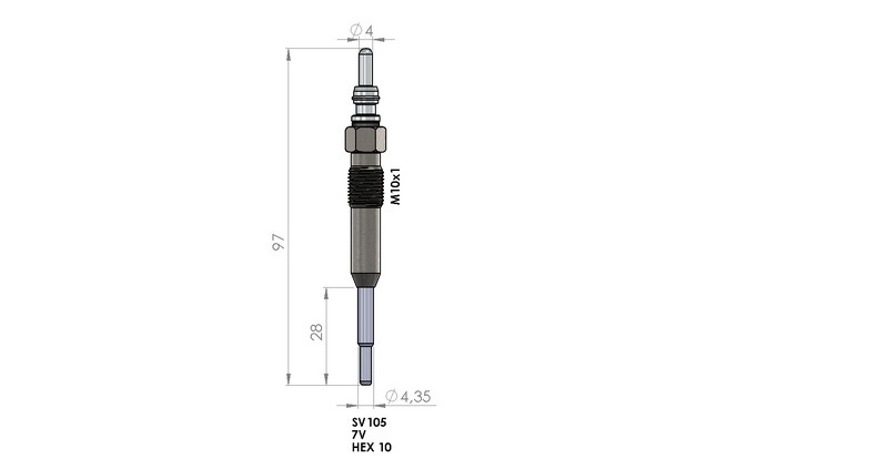 KIZDIRMA BUJİSİ (7,0V) VW CRAFTER / TOUAREG / AUDI A3 / A4 1.9 TDI-2.0 TDI / SKODA FABIA / ROOMSTER / SUPERB 1.4-1.9-2.0 TDI / SEAT IBIZA V 1.4 TDI / LEON 1.9 TDI