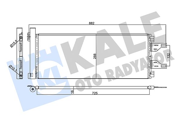 KLİMA RADYATÖRÜ PEUGEOT BOXER - CITROEN JUMPER 2.2/3.0HDI - FIAT DUCATO 2.2/3.0JTD 06=> (MT) KURUTUCU İLE [BRAZING AL/AL]