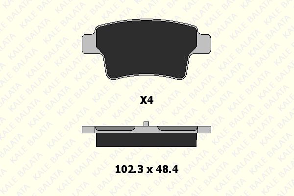 DİSK BALATA (ARKA) CITROEN C4 1.6 16V-1.6 HDİ 06-11 / C4 GRAND PICASSO 1.6 HDİ-1.6 16V 06-11