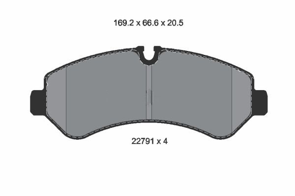 DİSK BALATA (ARKA) M.BENZ SPRITER 5T 15-