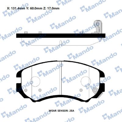 DİSK BALATA (ÖN) HYUNDAI COUPE I-II / TUCSON / KIA MAGENTIS II / SUOL I