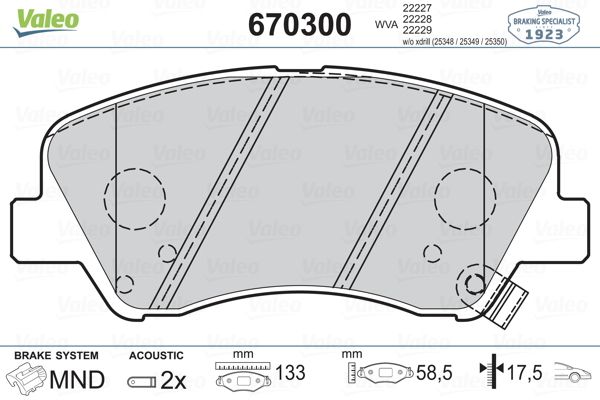 DİSK BALATA (ÖN) HYUNDAI ACCENT IV 1.4-1.6-1.6 CRDİ 10- / İ20 II 1.1 CRDİ-1.2-1.2 LPG-1.4-1.4 CRDİ 14- / KIA RIO III 1.1 CRDİ-1.2 CVVT-1.25 CVVT-1.25 LPG-1.4 CRDİ 11-17