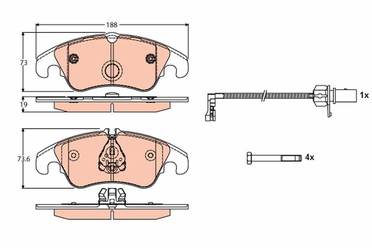 DİSK BALATA (ARKA/ÖN) AUDI A4-A5-A6-Q5 08-