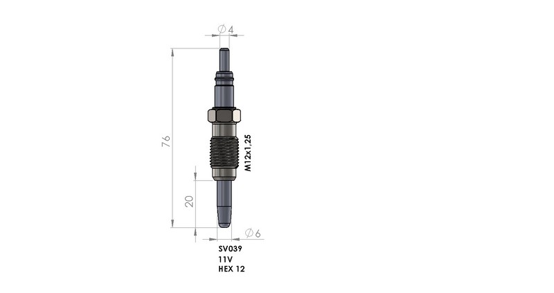 KIZDIRMA BUJİSİ (11,0V) FIAT DOBLO / PALIO / PUNTO 1.9D