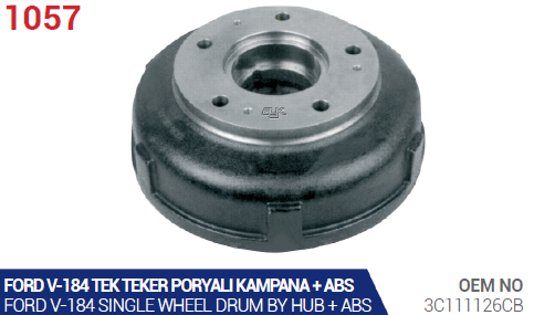 KAMPANA (PORYALI)(TEK TEKER)(ABS,Lİ) FORD TRANSİT V184