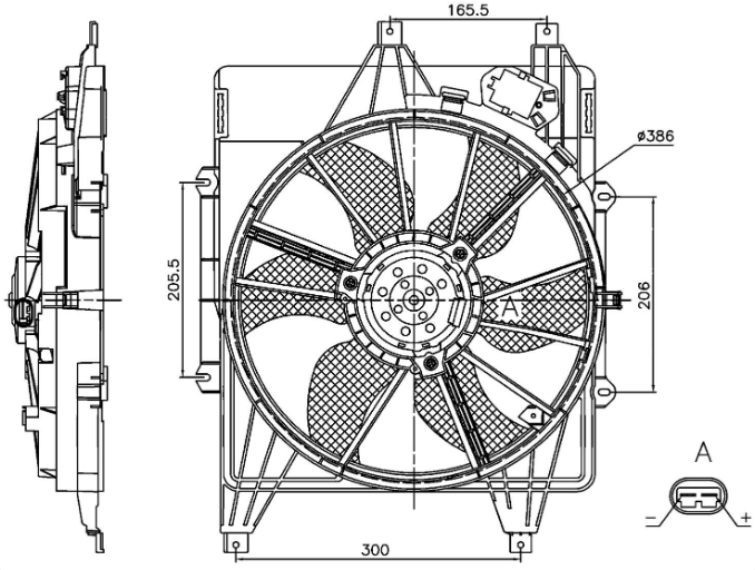 FAN MOTORU (DAVLUMBAZLI)(FRN046R) CLIO II 98+-KLİMALI RADY