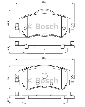 DİSK BALATA (ÖN) CITROEN C4 II 1,6VTİ-1,6HDİ 09-