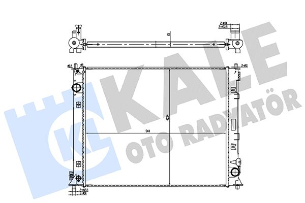 SU RADYATÖRÜ (BRAZING)(MT) HONDA CIVIC 1.6 (FC) 07=> [548X453,4X22]