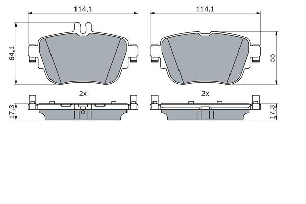 DİSK BALATA (ARKA) M.BENZ E-SERİSİ (W213-S213) E180-E200-E220-E250-E300 16-