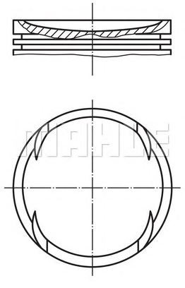 PİSTON,SEGMAN (+0.50)(76.51MM) VW-1.4 BORA BCA