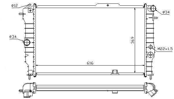 SU RADYATÖRÜ (MEKANİK)(MT)(MOP030) OPEL VECTRA A