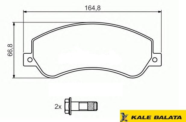 DİSK BALATA (ÖN) FORD TRANSİT (V347)