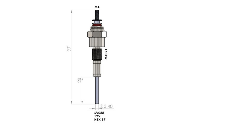 KIZDIRMA BUJİSİ (12,0V) ROWER MARINA 1.5D / TRAKTÖR LEYLAND 154