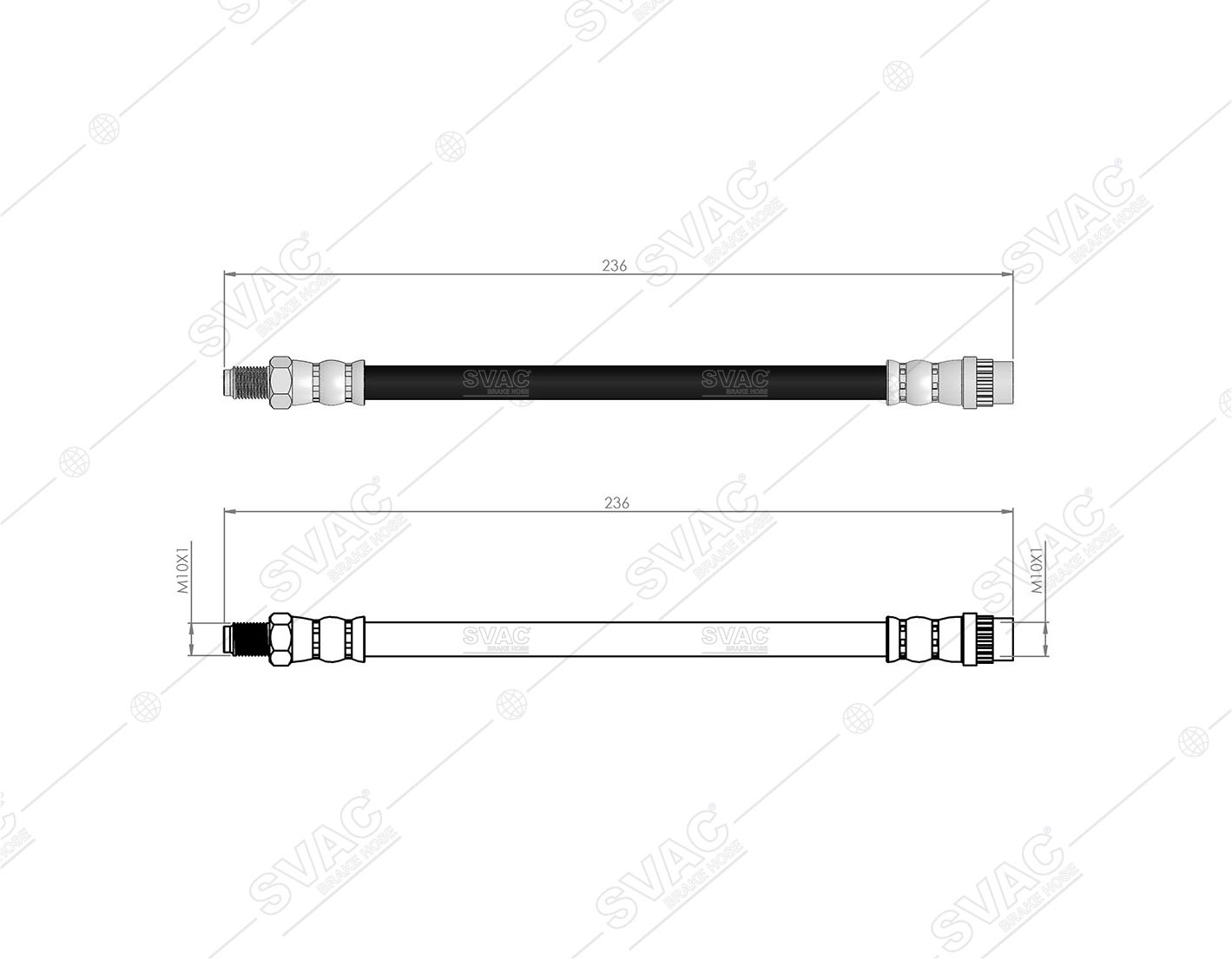 FREN HORTUMU (ARKA) OPEL CORSA C 00-09 / TIGRA TWINTOP 04-10