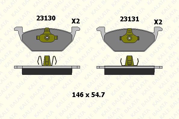 DİSK BALATA (ÖN)(FISSIZ) AUDI A1, A3 - SEAT LEON, CORDOBA