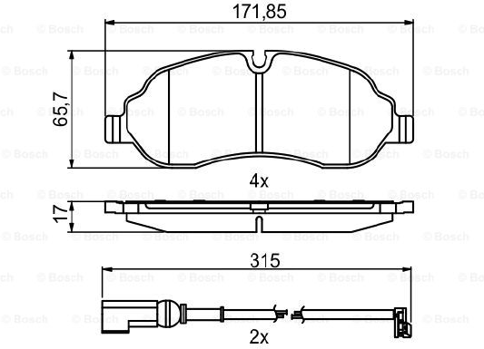 DİSK BALATA (ÖN) FORD TRANSİT 350 2.0 TDCİ