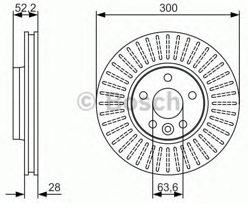 FREN DİSKİ (ÖN)(300MM) FORD S-MAX 10- / VOLVO S60 II 12- / S80 II 12- / V60 I 11- / V70 III 11- / XC70 II 13-