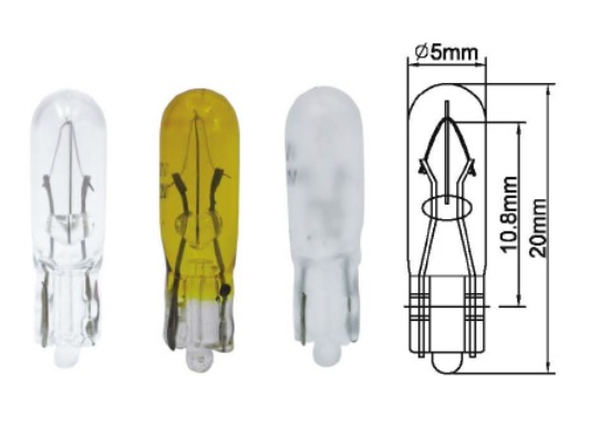 AMPUL 24V. 1.2W KÜÇÜK DİPSİZ (T5)(SOKETSİZ)