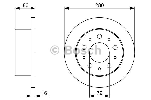 FREN DİSKİ (ARKA)(279,7MM) FIAT DUCATO 06- / CITROEN JUMPER 06- / PEUGEOT BOXER 06-