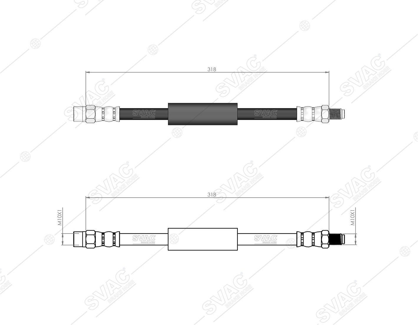 FREN HORTUMU (ARKA) BMW 7 F01 , F02 , F03 , F04 08 - 15