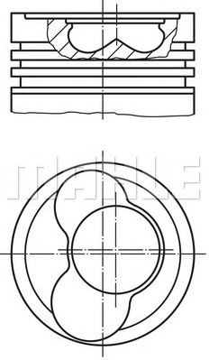 PİSTON,SEGMAN (STD)(81.01MM) VW-T4 2.5 LT 35 1.2 81.01