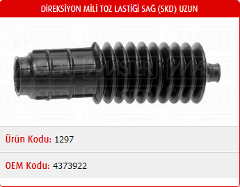 DİREKSİYON KÖRÜĞÜ (SAĞ) FIAT TOFAŞ M131 / M124 DKŞ