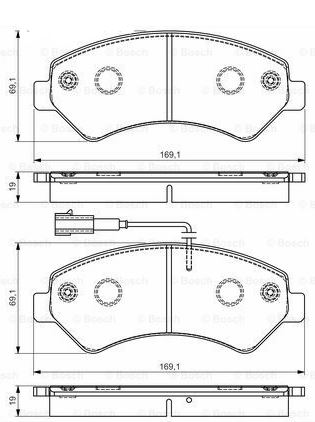 DİSK BALATA (ÖN) PEUGEOT BOXER 2.2-3.0 HDI 06-11