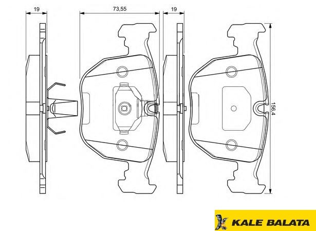 DİSK BALATA (ÖN) BMW 5 (E39) 00- / X5 (E53) 08-