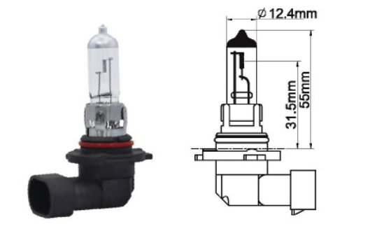 AMPUL , HALOJEN 12V. H10 42W