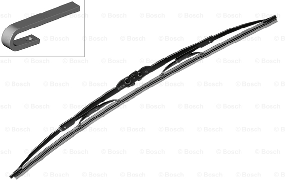 SİLGİ SÜPÜRGESİ (ARKA)(340MM) VW GOLF III / GOLF IV / CITROEN BERLINGO / FIAT PANDA / UNO / FORD ESCORT / FOCUS I / MONDEO / HONDA CIVIC / KIA RIO / SORENTO / NISSAN PRIMASTER / RENAULT KANGOO