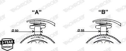 AMORTİSÖR (ÖN)(GAZLI)(ESKİ NO:G8006) AUDI  A3 1.4 TFSI 07-12 / SKODA OCTAVIA II Combi 2.0 TDI RS 06-13 / VW CADDY IV MPV 2.0 TDI 4motion 15-20