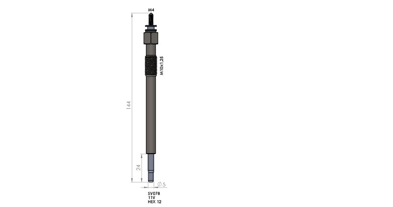 KIZDIRMA BUJİSİ (11,0V) ISUZU TROOPER 3.0 DTI / OPEL MONTEREY 3.0 DTI