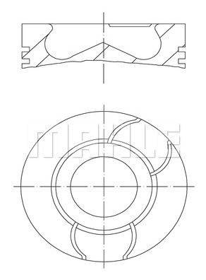 PISTON,SEGMAN (+0.50)(73.70MM) PEUGEOT 206 DV4/HDI 8V