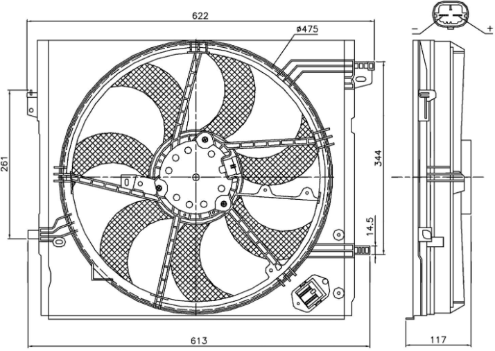 FAN MOTORU(FNI022) NİSSAN QASHQAİ 2014+ / RENAULT KADJAR 2015+