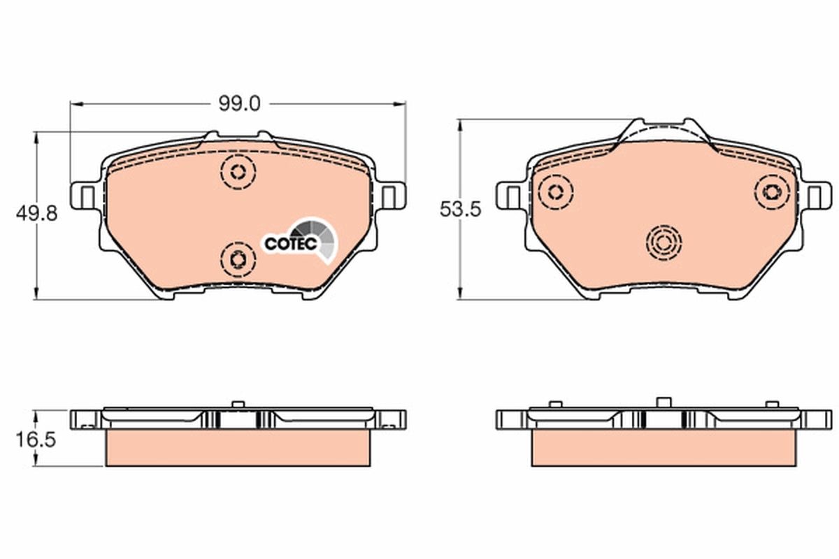 DİSK BALATA (ARKA) PEUGEOT 2008 / 208 / 3008 / 308 / 508 / RIFTER / CITROEN BERLINGO / C4 / OPEL COMBO