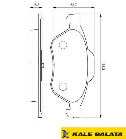 DİSK BALATA (ÖN) RENAULT MEGANE II LAGUNA YM 01-